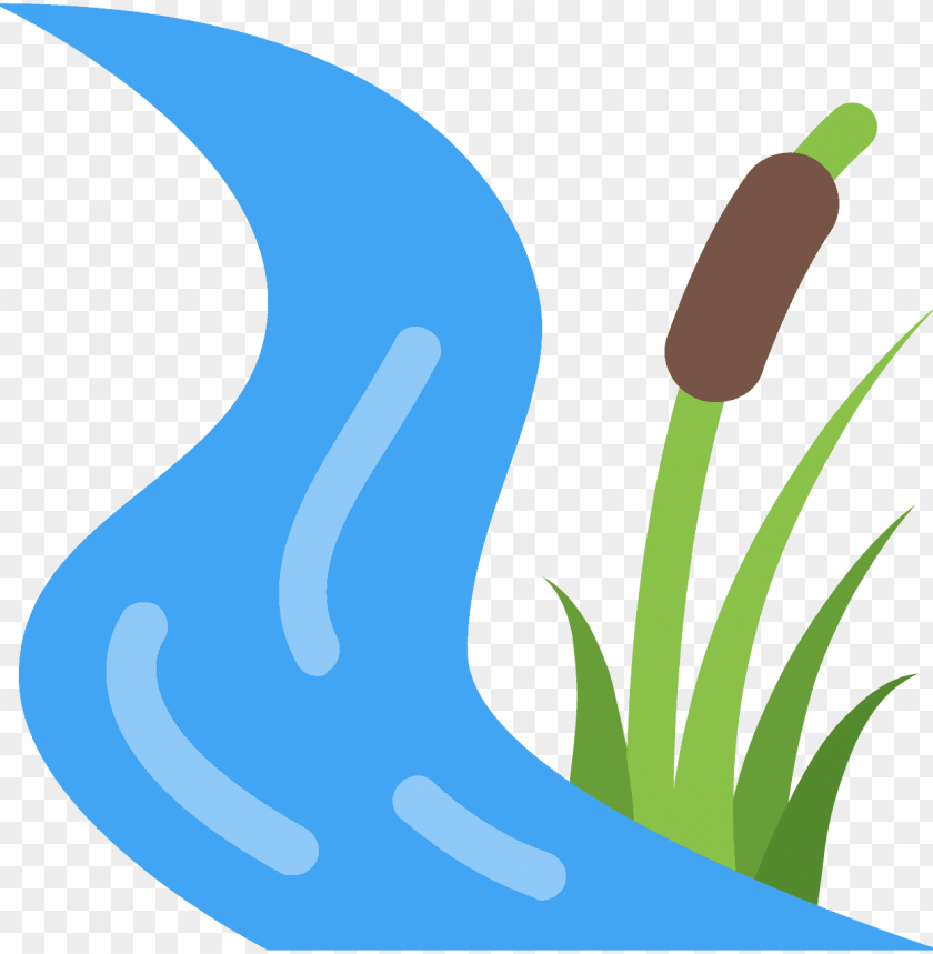 A Winding Creek Next To A Tuft Of Tall Grass And A Arroyo Icon Png - Free PNG Images