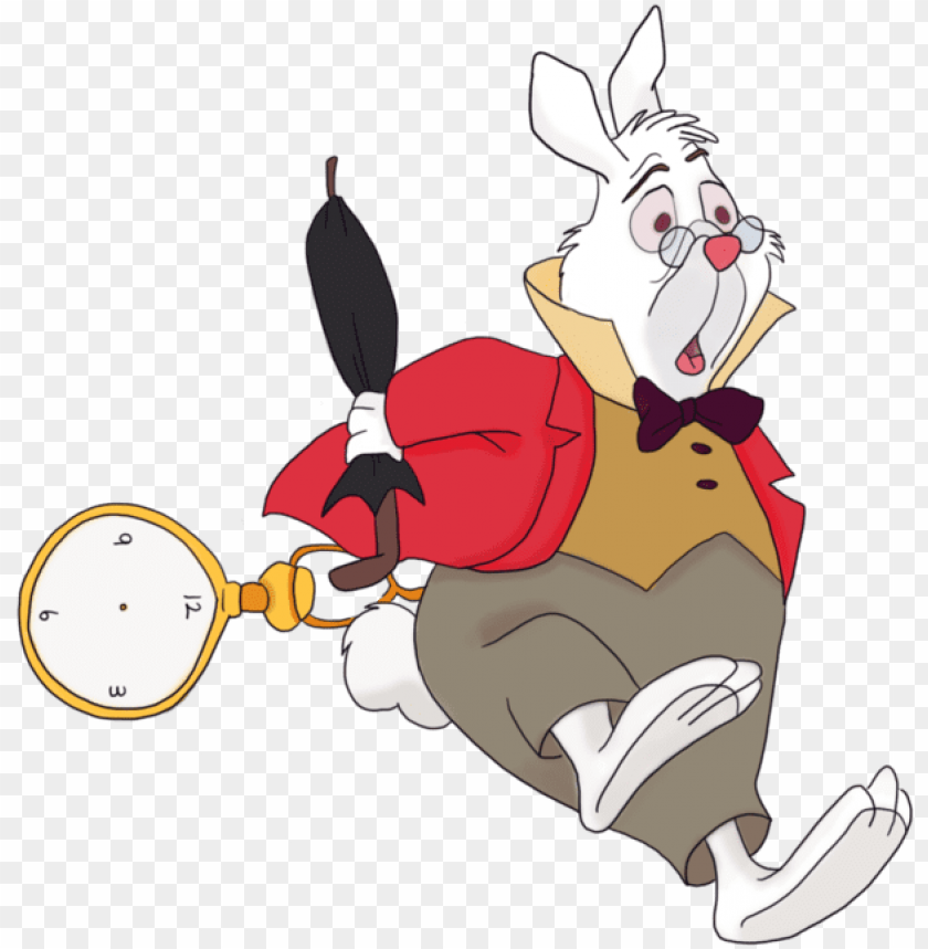 Alice In Wonderland Rabbit Png Alice In Wonderland Mad Hatter And White Rabbit PNG Image With Transparent Background