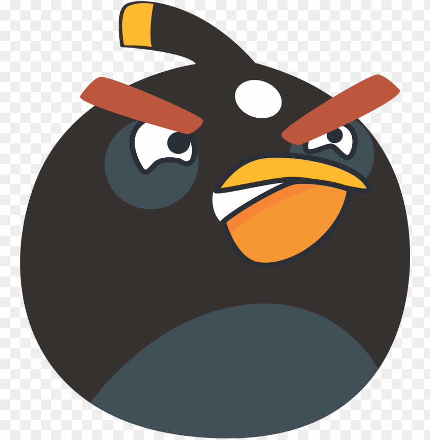 Angry Birds Angrybirds Angrybird Cartoon Cartoon Black Angry Bird PNG Image With Transparent Background