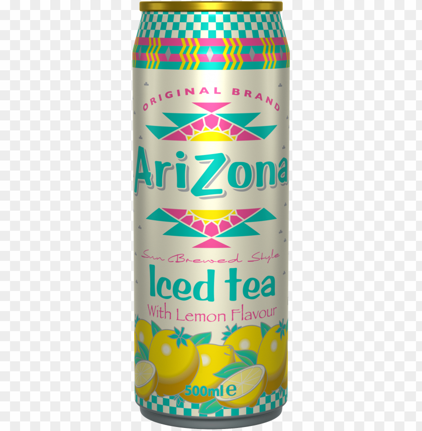 Arizona Iced Tea With Lemon Flavour Cans 12 X 0 5 Liter Arizona Tea PNG Image With Transparent Background