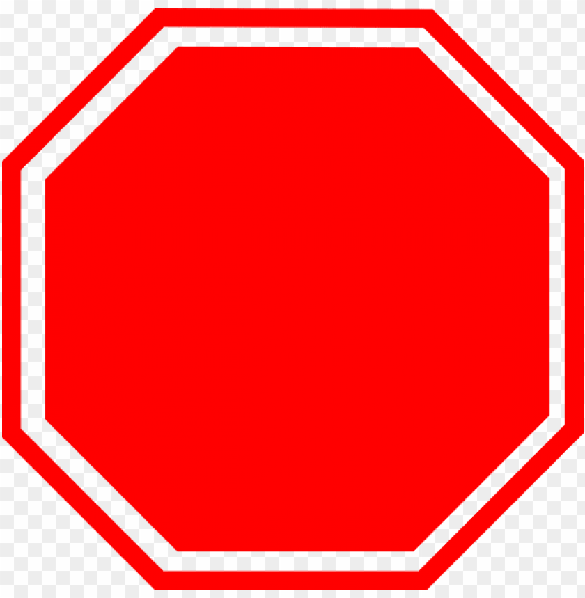 Blank Stop Sign Clipart Stop Sign Without Sto PNG Image With Transparent Background