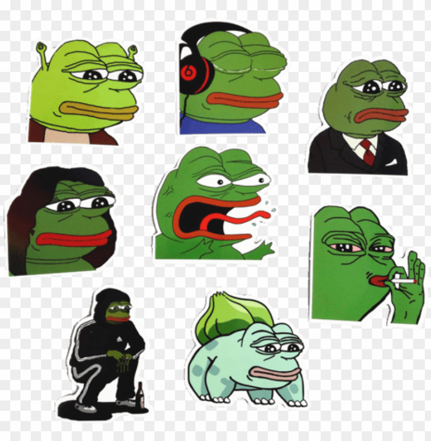 Epe Meme Sticker Collection Free Shipping Redbubble Angry Pepe Hoodie Pullover  PNG Image With Transparent Background