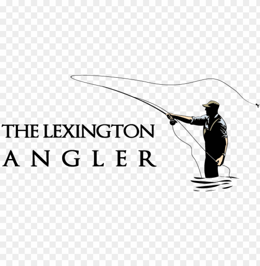 Fly South Logo The Lexington Angler Logo Fly Fishing Rod Logo PNG Image With Transparent Background