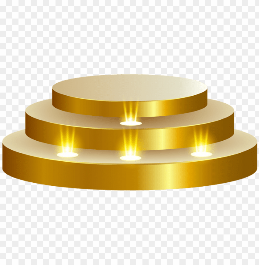 Download Gold Podium Stage Transparent Clipart Png Photo  