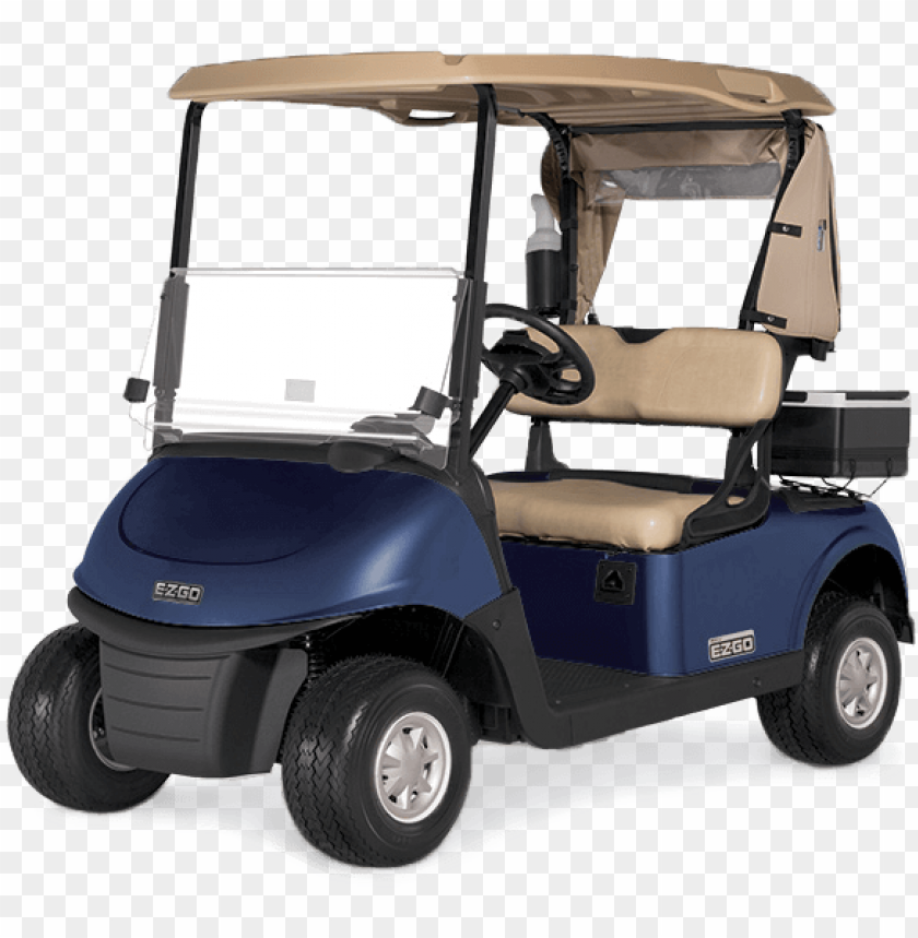 Golf Buggies Blue Cart Front View PNG Image With Transparent Background
