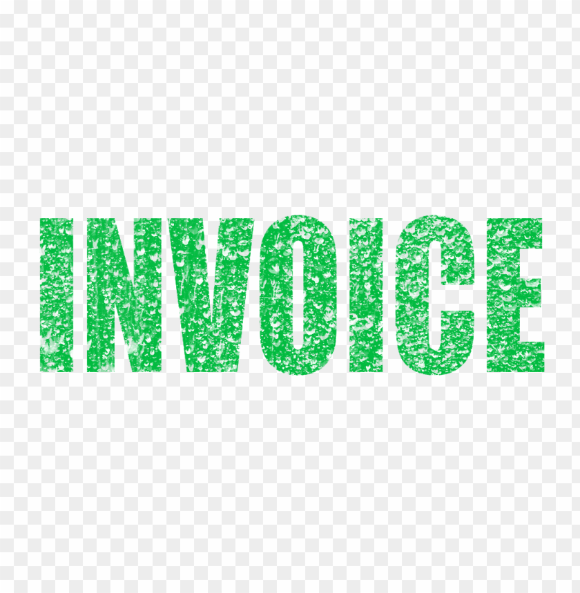 Green Business Invoice Word Stamp Effect PNG Image With Transparent Background