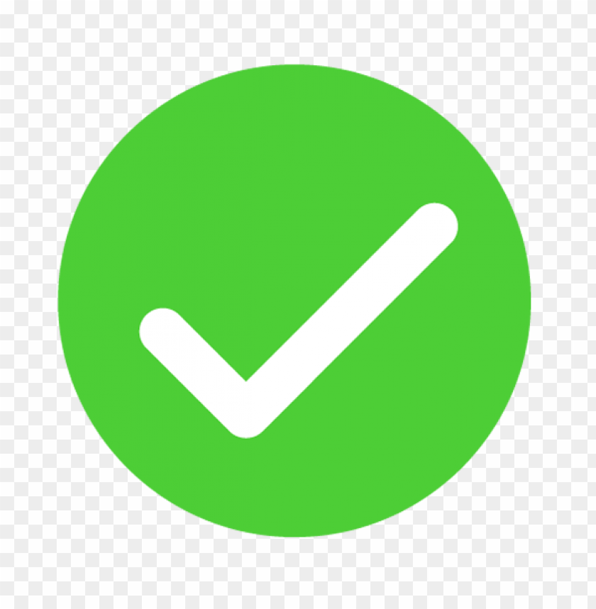 Green Round Check Tick Mark Icon Free PNG Image With Transparent Background