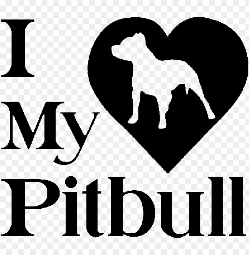 Heart Dog Puppy Sticker Car Window Vinyl Decal Pitbull  PNG Image With Transparent Background