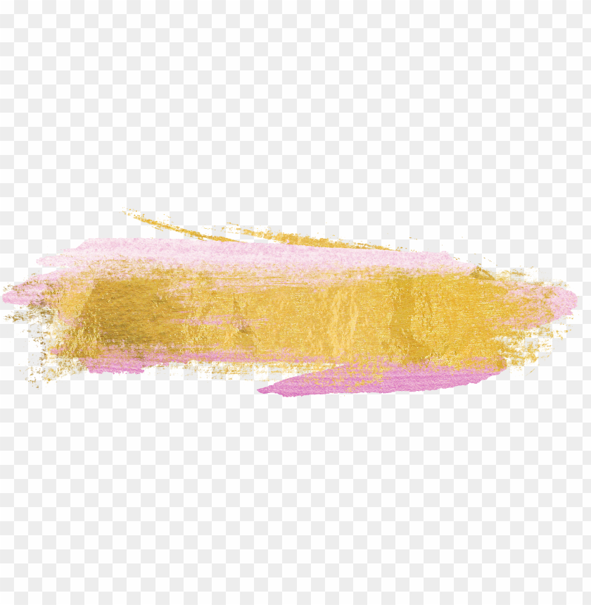 Ink And Gold Png Transparent Pink And Gold Gold Brush Stroke PNG Image With Transparent Background