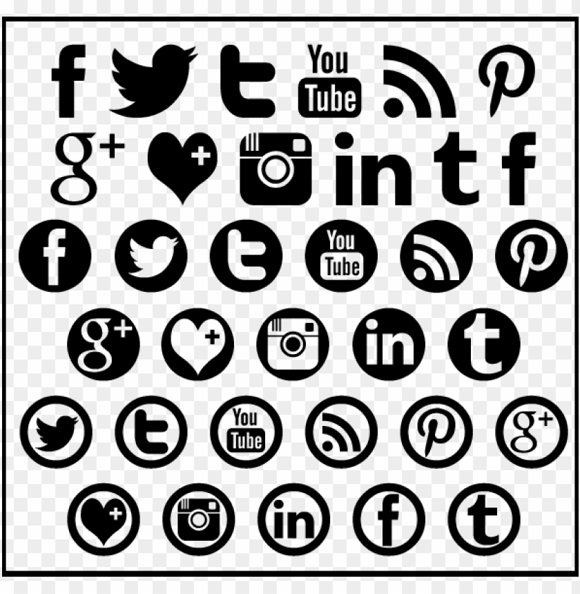 Jpg Free Download G Vector Social Media Icon Black Social Media Logo Transparent PNG Image With Transparent Background
