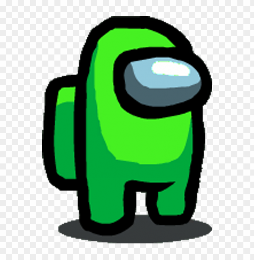 Lime Light Green Among Us Character PNG Image With Transparent Background