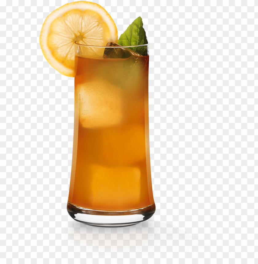 Mango Basil Lemonade Cocktail Glass Long Island Iced Tea PNG Image With Transparent Background