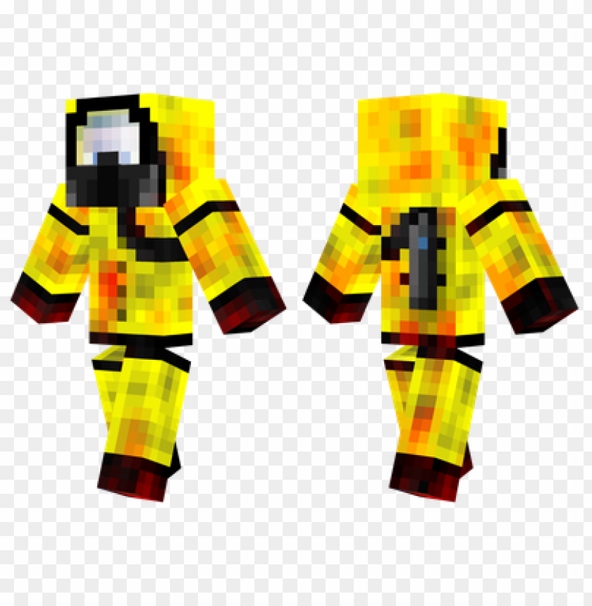 Minecraft Skins Biohazard Suit Skin PNG Image With Transparent Background