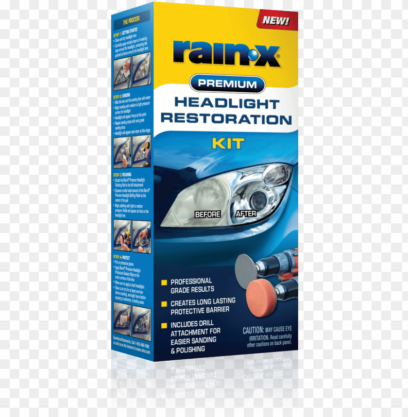 Rain X Premium Headlight Restoration Kit Rain X PNG Image With Transparent Background