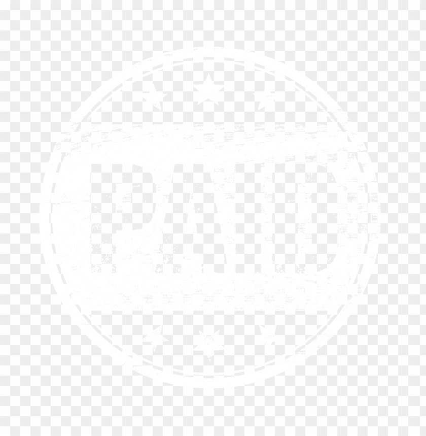 Round White Paid Stamp Business Icon PNG Image With Transparent Background