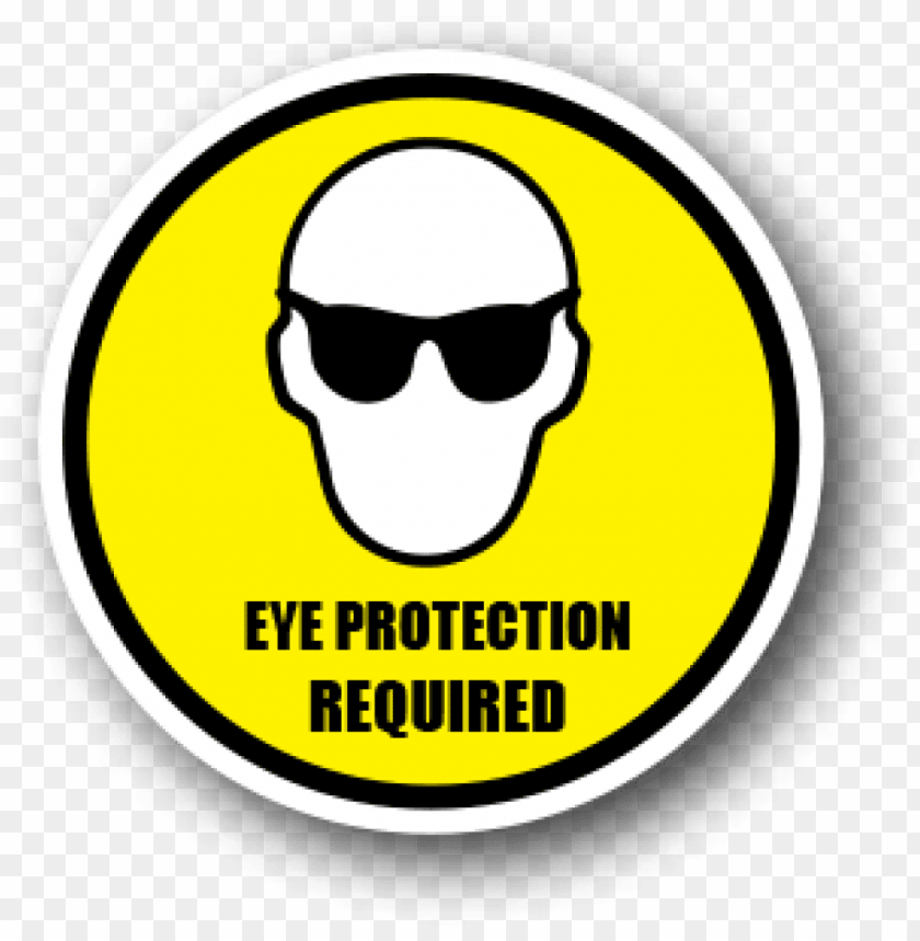 Safety Signs Eye Protection PNG Image With Transparent Background