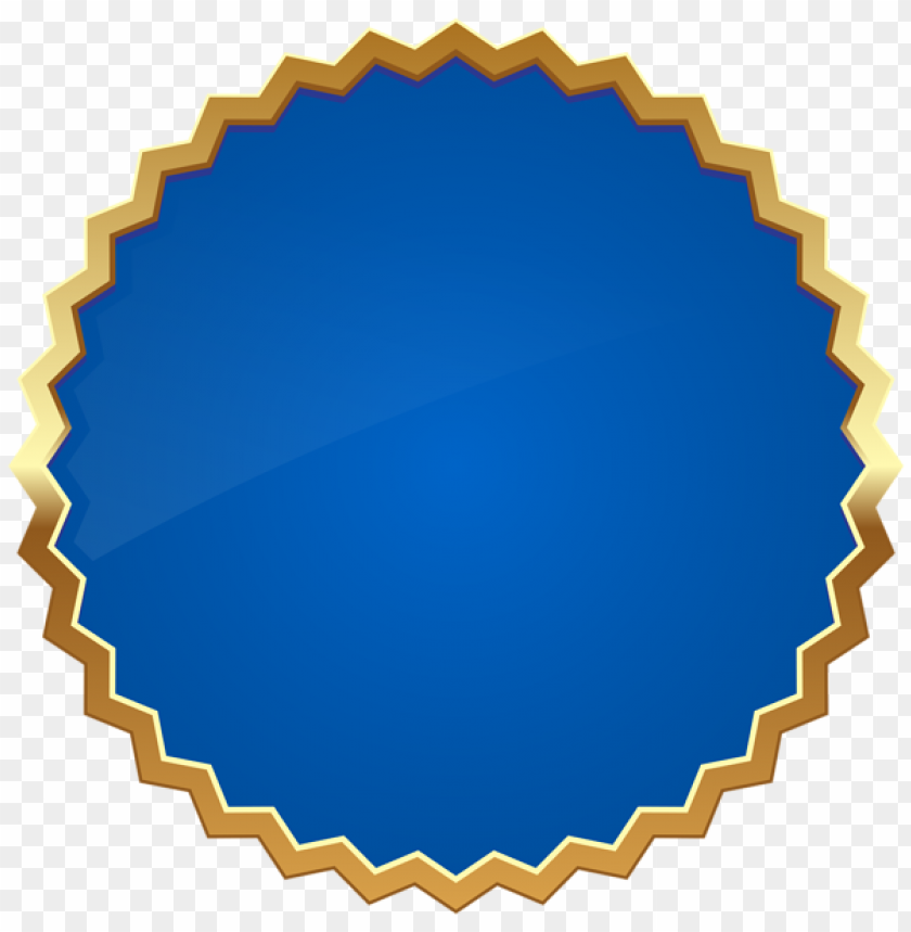 Seal Badge Blue PNG Image With Transparent Background
