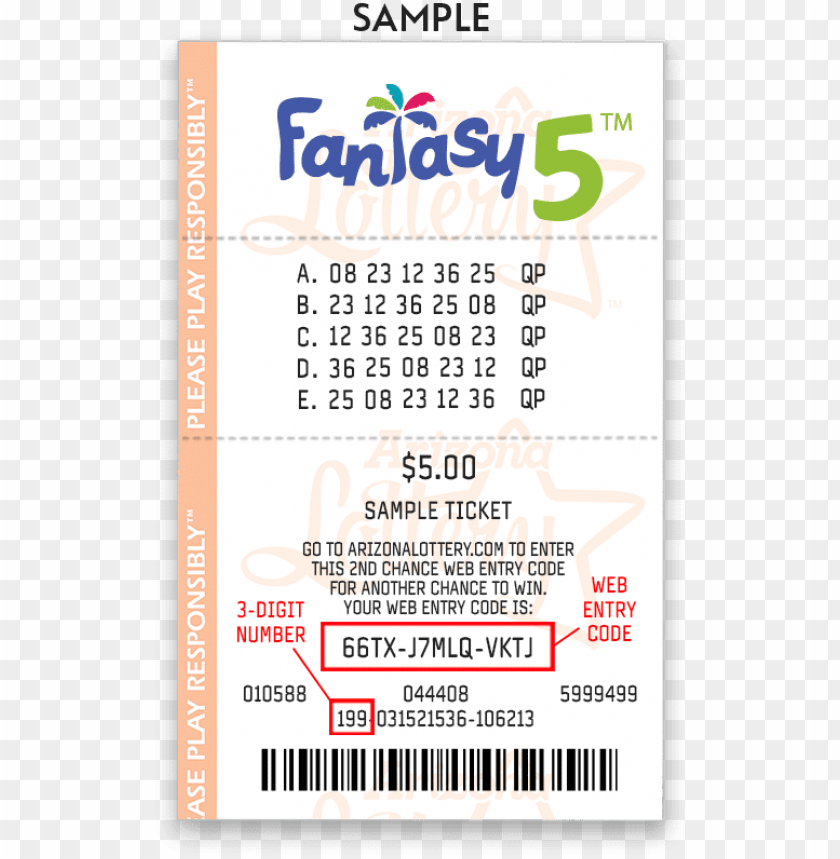The Arizona Lottery Recommends Entering Your Web Entry Arizona Lottery Tickets PNG Image With Transparent Background