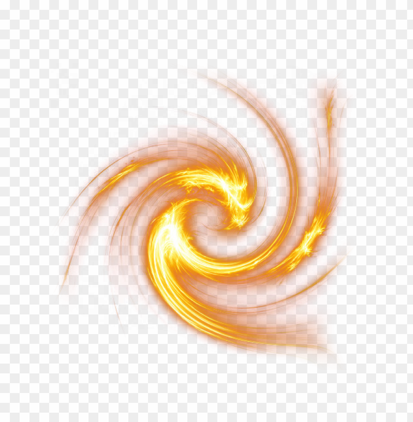 Thumbnail Effect Yellow Fire Sparkle Light Tornado PNG Image With Transparent Background