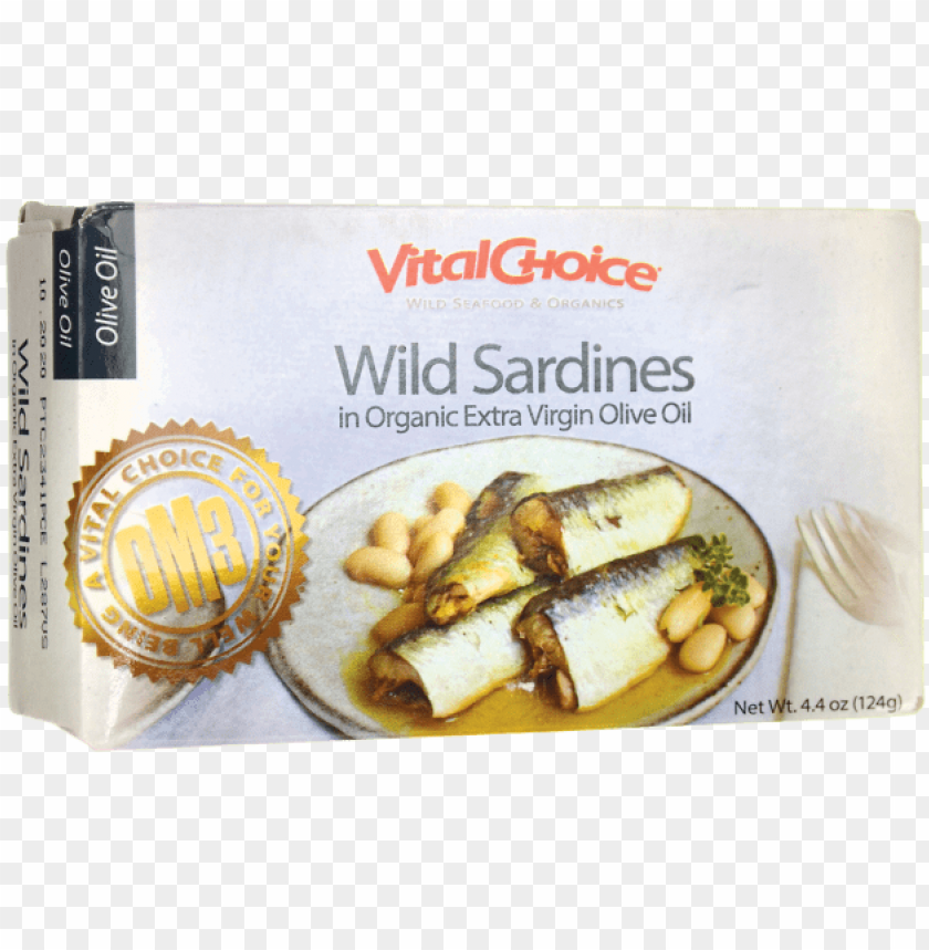 Vital Choice Wild Sardines In Organic Extra Virgin Vital Choice Sardines In Organic Olive Oil 4 375 Oz PNG Image With Transparent Background