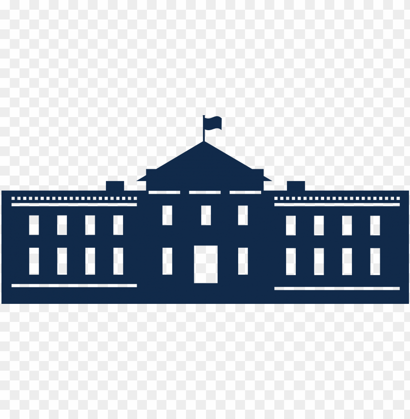White House Silhouette Vector PNG Image With Transparent Background