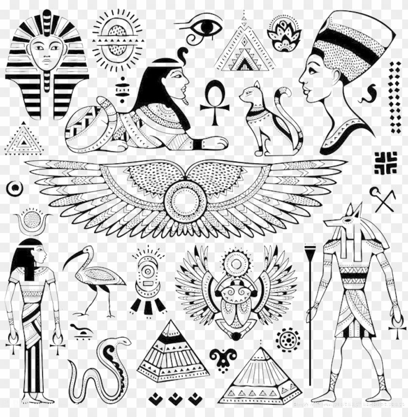 Yramids Ancient Egypt Hieroglyphs Egypt Symbols PNG Image With Transparent Background